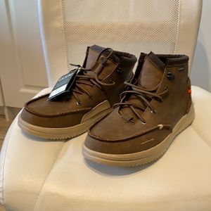 New, Men’s size 10, Hey Dude boots.